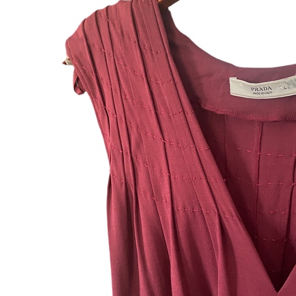 Prada sleeveless stitched midi dress - Picture 3 of 3